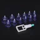 Juego de Ventosas para Masaje – 12 Piezas con Bomba de Vacío
