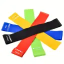 Juego de 5 Bandas de Resistencia - Bandas TPE Versátiles para Yoga, Sentadillas y Fitness, Incluye Opciones de 4.54-18.14KG 
