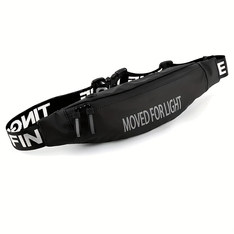Cinturón Deportivo Unisex con Estuche para Audífonos – Diseño Cruzado y Ajustable NEGRO
