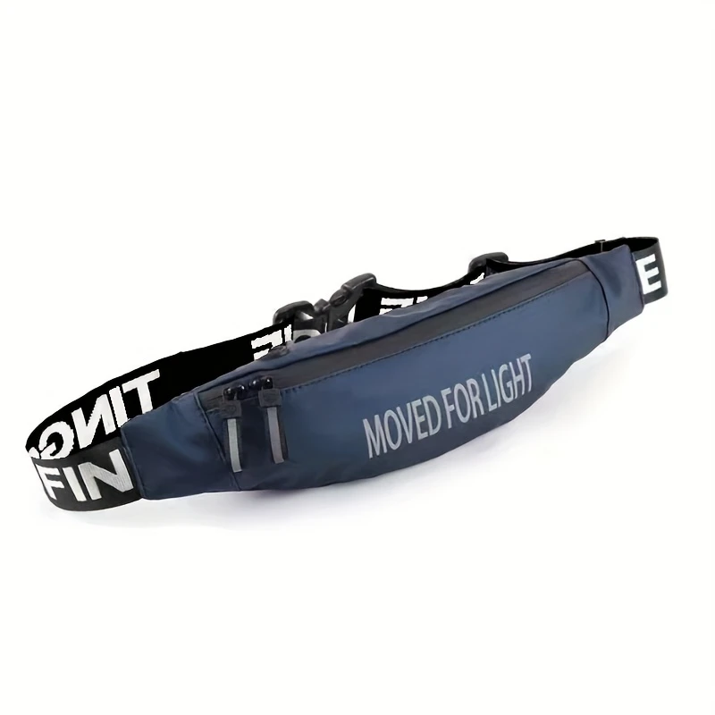 Cinturón Deportivo Unisex con Estuche para Audífonos – Diseño Cruzado y Ajustable AZUL