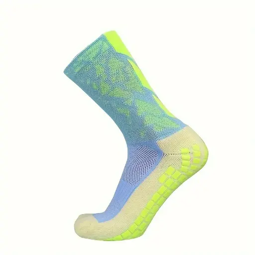 Medias deportivas antideslizantes - azul y verde, TALLA UNICA
