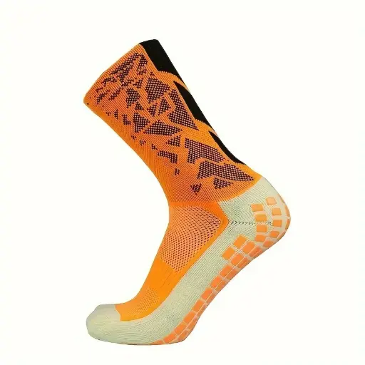 Medias deportivas antideslizantes - naranja, TALLA UNICA 